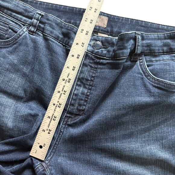 Chicos So Slimming Cropped Denim Jeans Size 3  Blue Stretch Mid-Rise XL 16 - Picture 4 of 6